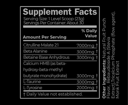 PRIMER – CAFFEINE FREE PRE WORKOUT